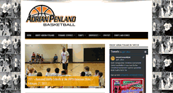Desktop Screenshot of adrianpenlandbasketball.com